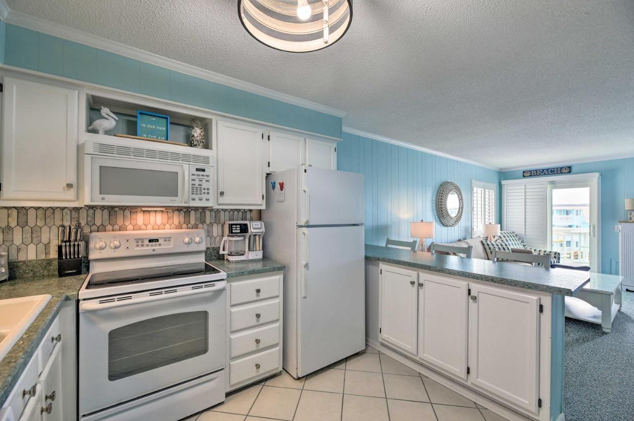 Beachfront Condo With Boardwalk And Pool Access! Атлантик-Бич Экстерьер фото